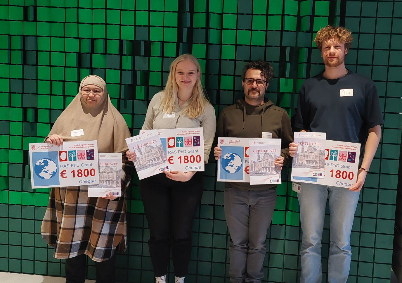 Group photo at the Rudolf Agricola School event recognising selected PhD Grant winners for 2025